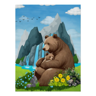 Umarmung der Natur Poster