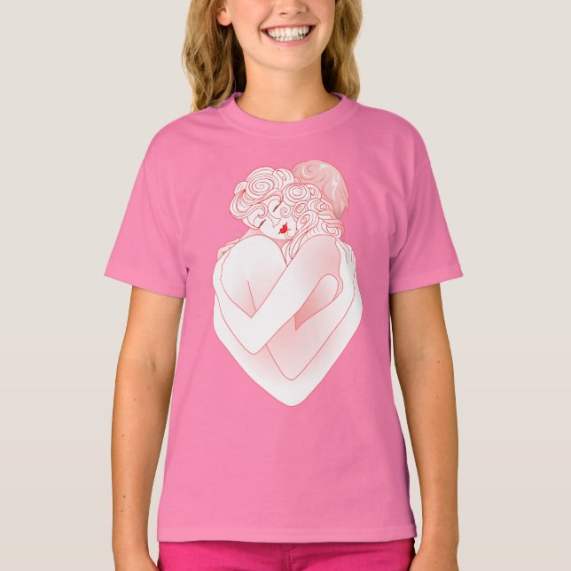 Umarmung der T - Shirt Liebe (Vorderseite)