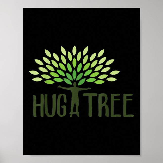 Umarmung eines Baumes - Baumhugger, Earth Day Lieb Poster (Vorne)