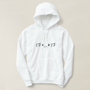 Umarmung Emoticon (づ ◕ ‿ ◕)づ japanischer Kaomoji Hoodie