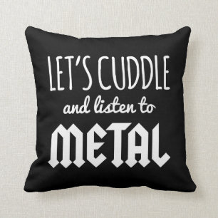 Umarmung hören zum Metallmusik-Zitat Kissen