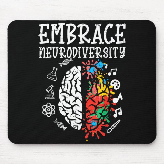 Umarmung Neurodiversität Autismus-Bewusstsein ASD  Mousepad (Vorne)