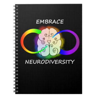 Umarmung Neurodiversity Notizbuch Notizblock