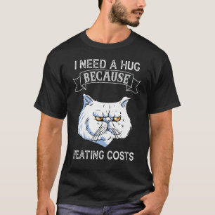 Umarmung von Cat Hug-Heizrechnungen T-Shirt