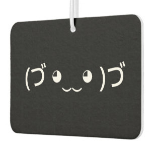 Umarmung von Emoticon (づ ◕ ‿ ◕)づ japanischen Kaomo Autolufterfrischer