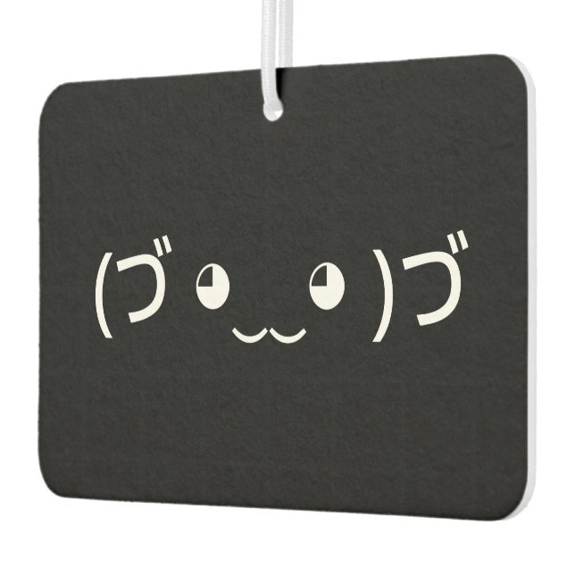 Umarmung von Emoticon (づ ◕ ‿ ◕)づ japanischen Kaomo Autolufterfrischer (Links)