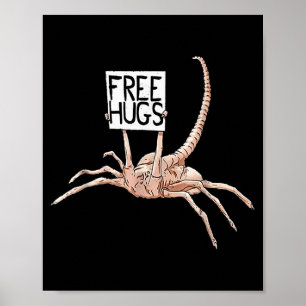 Umarmungen Alien Vintage-Design für Männer Frauen Poster