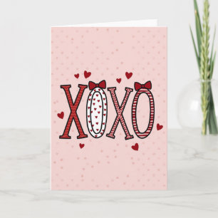 Umarmungen Küsse Romantische Xoxo Liebeskarte Karte