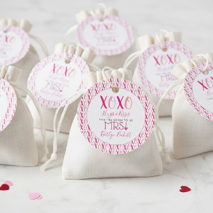 Umarmungen & Küsse (XOXO) Valentinstag Brautparty Geschenkanhänger