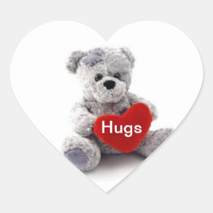 Umarmungen Teddybär Aufkleber