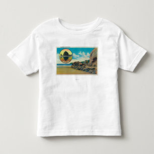 Umarmungs-Punkt am Kanonen-Strand und am Kleinkind T-shirt