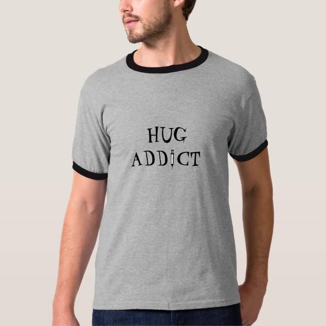 Umarmungs-Süchtiger T-Shirt (Vorderseite)