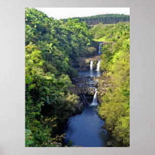 UMAUMA FALLS HAWAII POSTER