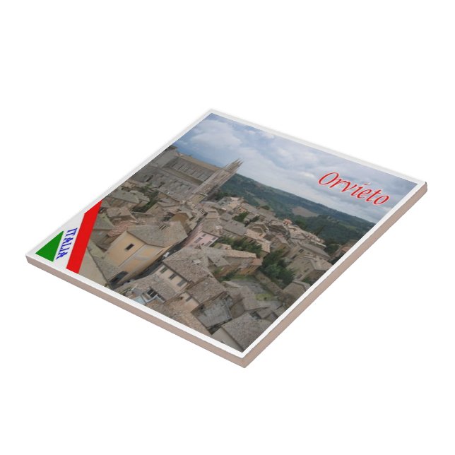 UMB018 ORVIETO, Umbrien, Fliese (Seite)