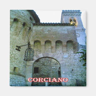 UMB031 CORCIANO, Umbrien, Italien, Kühlschrank Magnet
