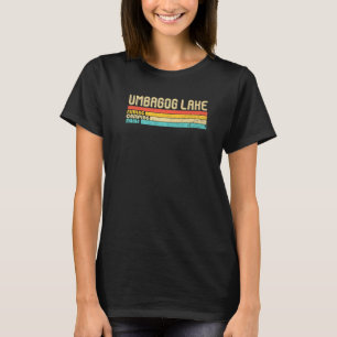Umbagog Lake Maine Vintage Lustig Fishing Camping T-Shirt