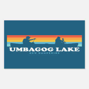Umbagog Lake New Hampshire Canog Rechteckiger Aufkleber