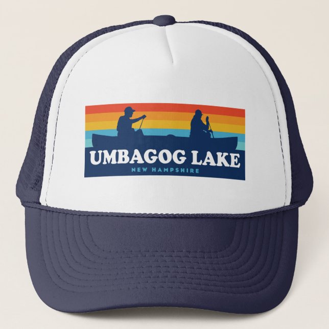 Umbagog Lake New Hampshire Canog Truckerkappe (Vorderseite)