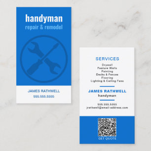 Umbau von Handyman-Reparaturen   QR-Code Visitenkarte