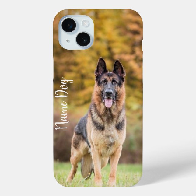 Umbenennen Sie Ihren deutschen Schäferhund auf dem Case-Mate iPhone Hülle (Rückseite)