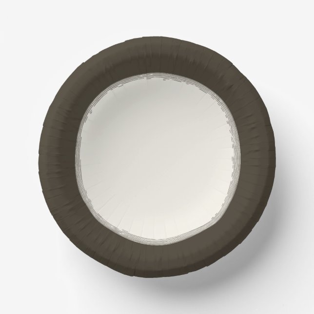 Umber Pappteller (Vorderseite)
