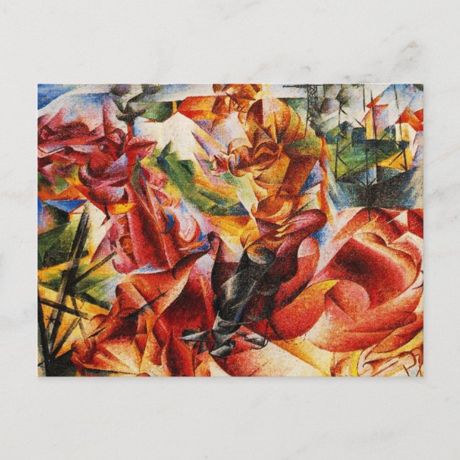 Umberto Boccioni - Elastik (Detail) Postkarte (Vorderseite)