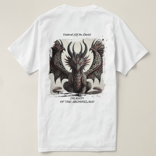 Umbral-Drache des Archipels T-Shirt (Design Rückseite)