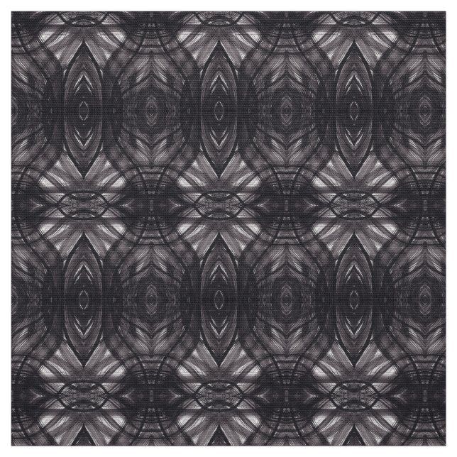 Umbral Schwarze Abstrakte Aquarellkunst Stoff (Muster)