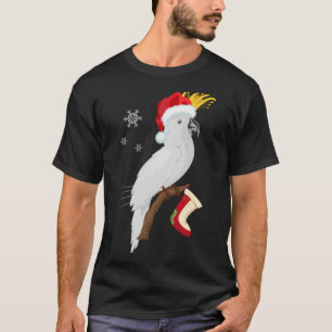 Umbrella Cockatoo Weihnachtsmannmütze Weihnachten T-Shirt