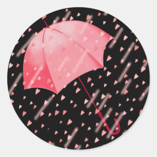 UMBRELLA-DUSCHEN DER LIEBE VON SHARON SHARPE RUNDER AUFKLEBER