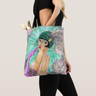 Umbrella Lady Tote Bag