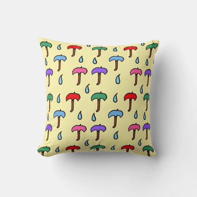 Umbrella Pattern Kissen (Vorderseite)