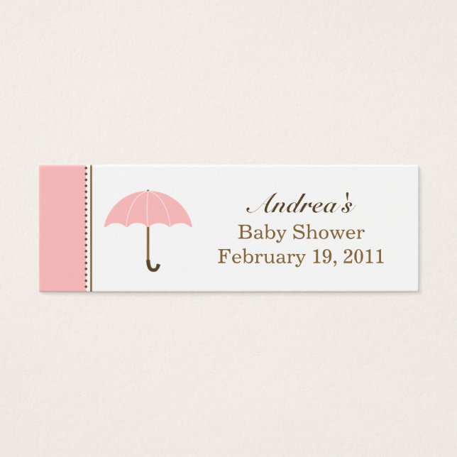 Umbrella Pink Kleiner Tag (Vorderseite)