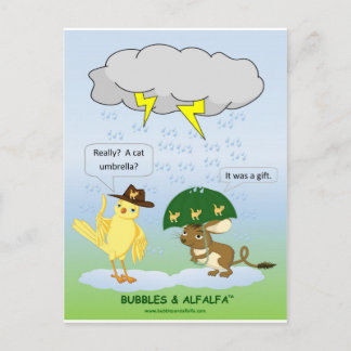 Umbrella Postcard Postkarte