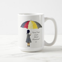 Umbrella Rainy Days Typografie Kaffeetasse