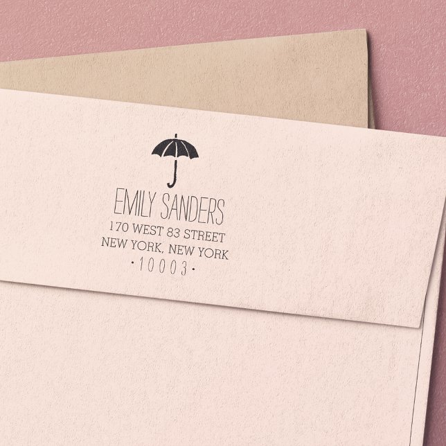 Umbrella Return Address Stamp Permastempel (Von Creator hochgeladen)
