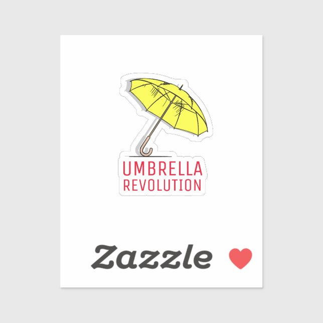 Umbrella Revolution - Hongkong Aufkleber (Blatt)