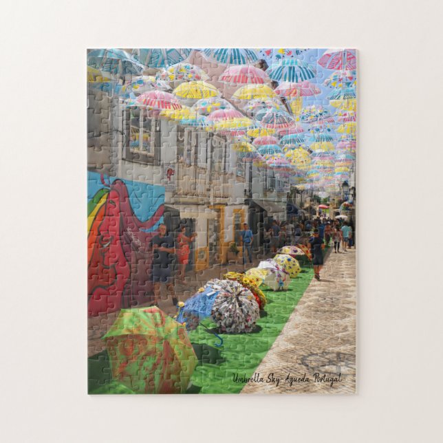 Umbrella Sky- Agueda - Portugal Puzzle (Vertikal)