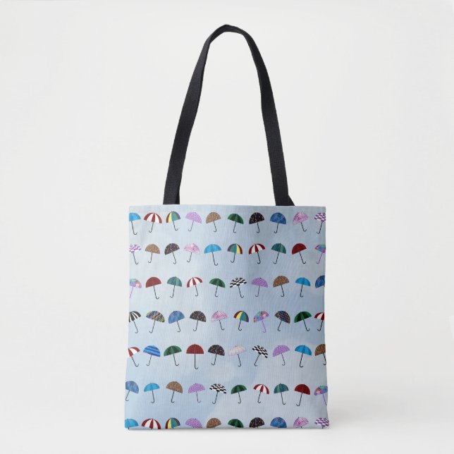 Umbrellas Allover Tote Bag (Vorderseite)