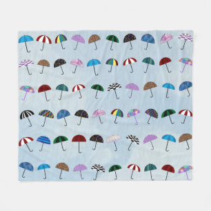 Umbrellas Fleece Blanket