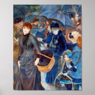 Umbrellas von Pierre-Auguste Renoir Poster