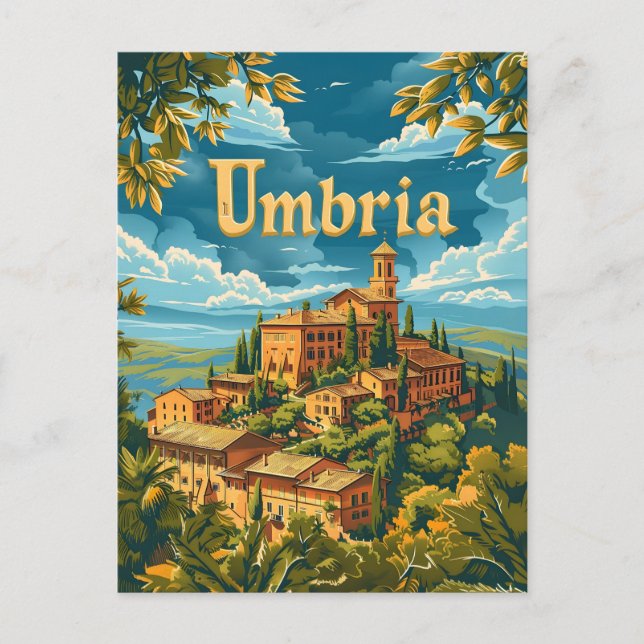 Umbrien Italien Postkarte (Vorderseite)
