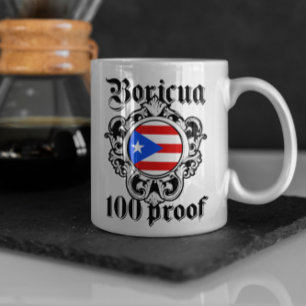 Umbwerfendes Puerto Rico Boricua Taino Vintage-Log Kaffeetasse