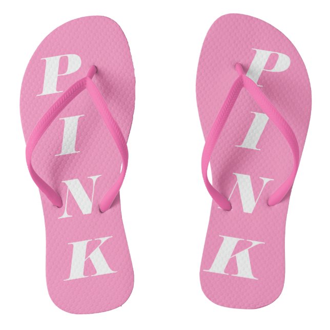 umdrehe Flops, ähnlich wie Havaianas®- PINK Flip Flops (Fußbett)