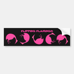 UMDREHEN DES FLAMINGO ~TUMBLING AUTOAUFKLEBER