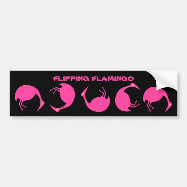 UMDREHEN DES FLAMINGO ~TUMBLING AUTOAUFKLEBER (Vorne)