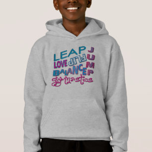 Umdrehen des Mädchen-Gymnastik-Kleides Hoodie