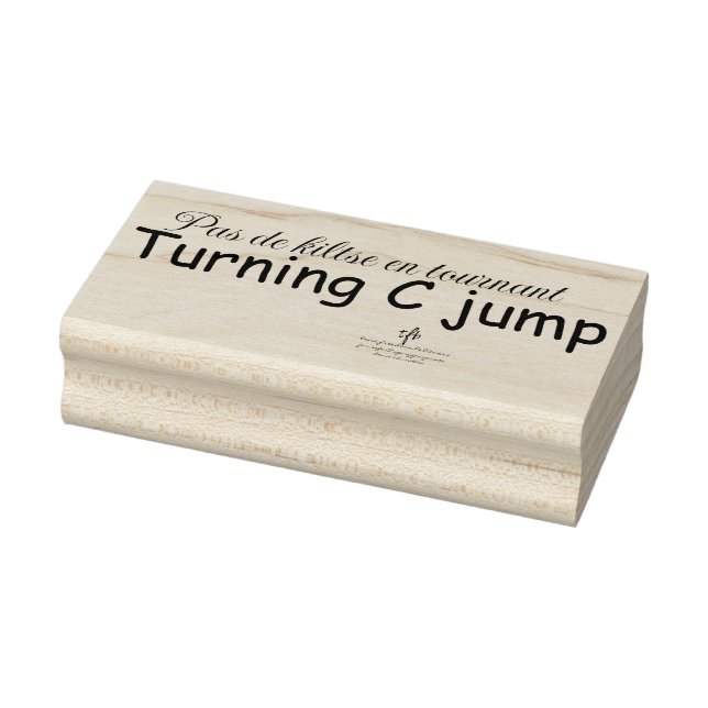 Umdrehung C Jump Gummistempel (Stempel)