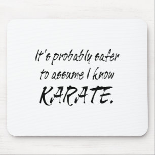 Ume Ich kenne Karate T-Shirt Mousepad