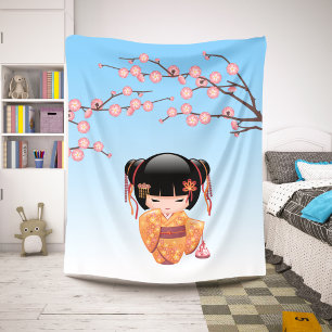 Ume Kokeshi Puppe - Japanisches Geisha-Mädchen Bla Sherpadecke